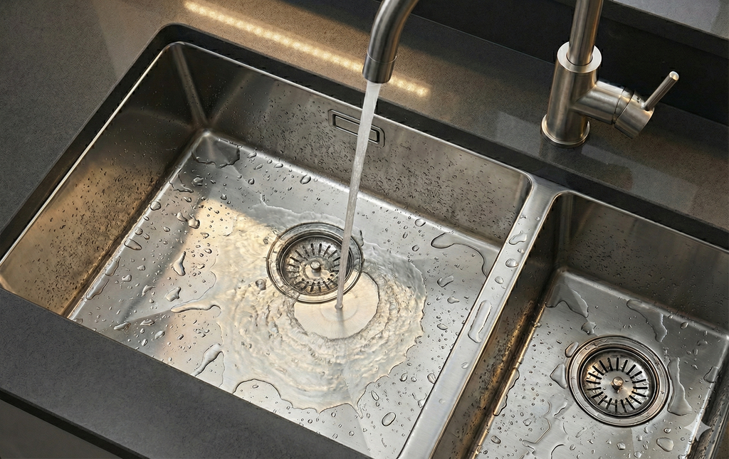 Stainless Steel Undermount Sink & Pull-Out Flexi Mixer Tap - Bundle