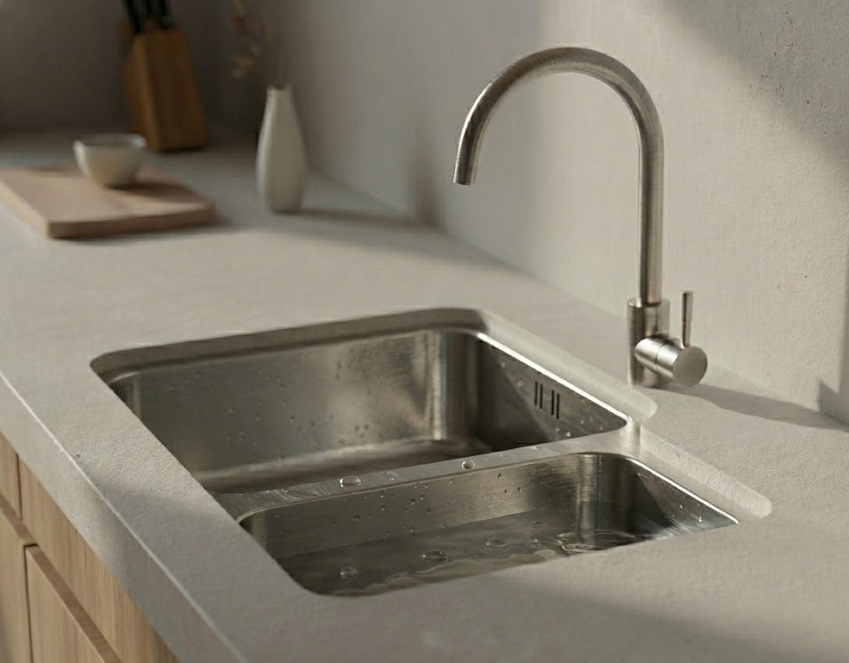 CLASSIC 1.5 Bowl Undermount Kitchen Sink Stainless Steel - Left Hand