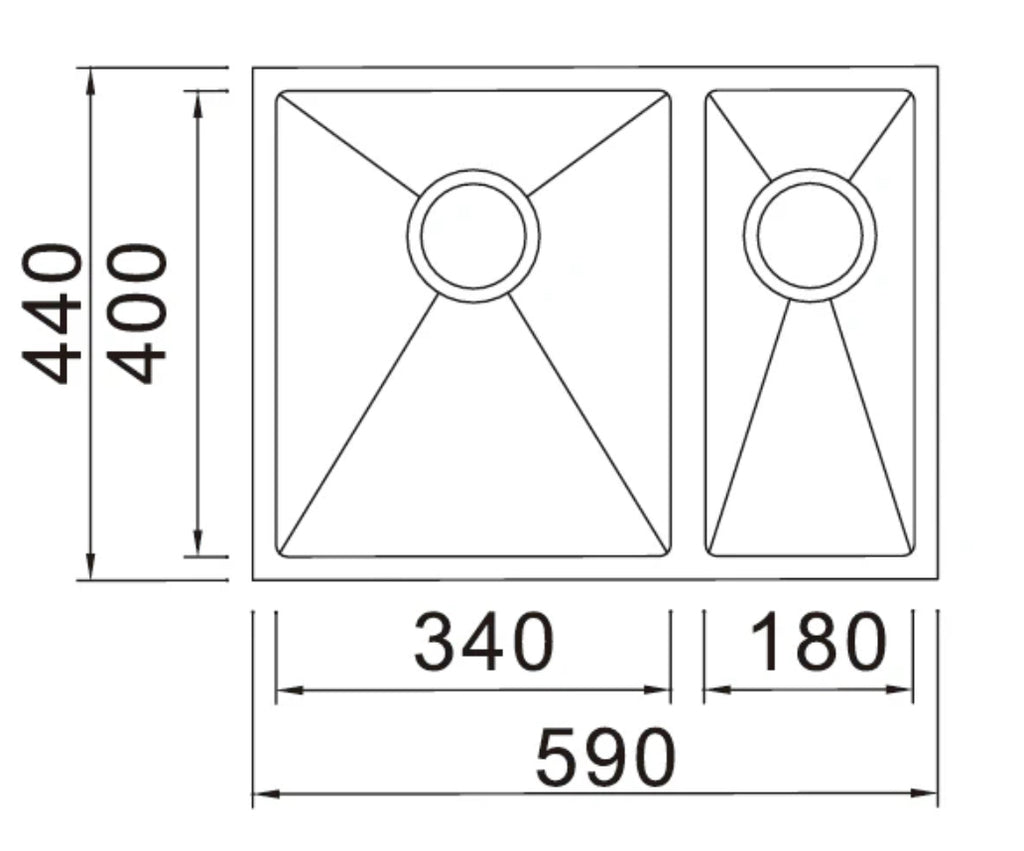 Stainless Steel Undermount Sink & Pull-Out Flexi Mixer Tap - Bundle