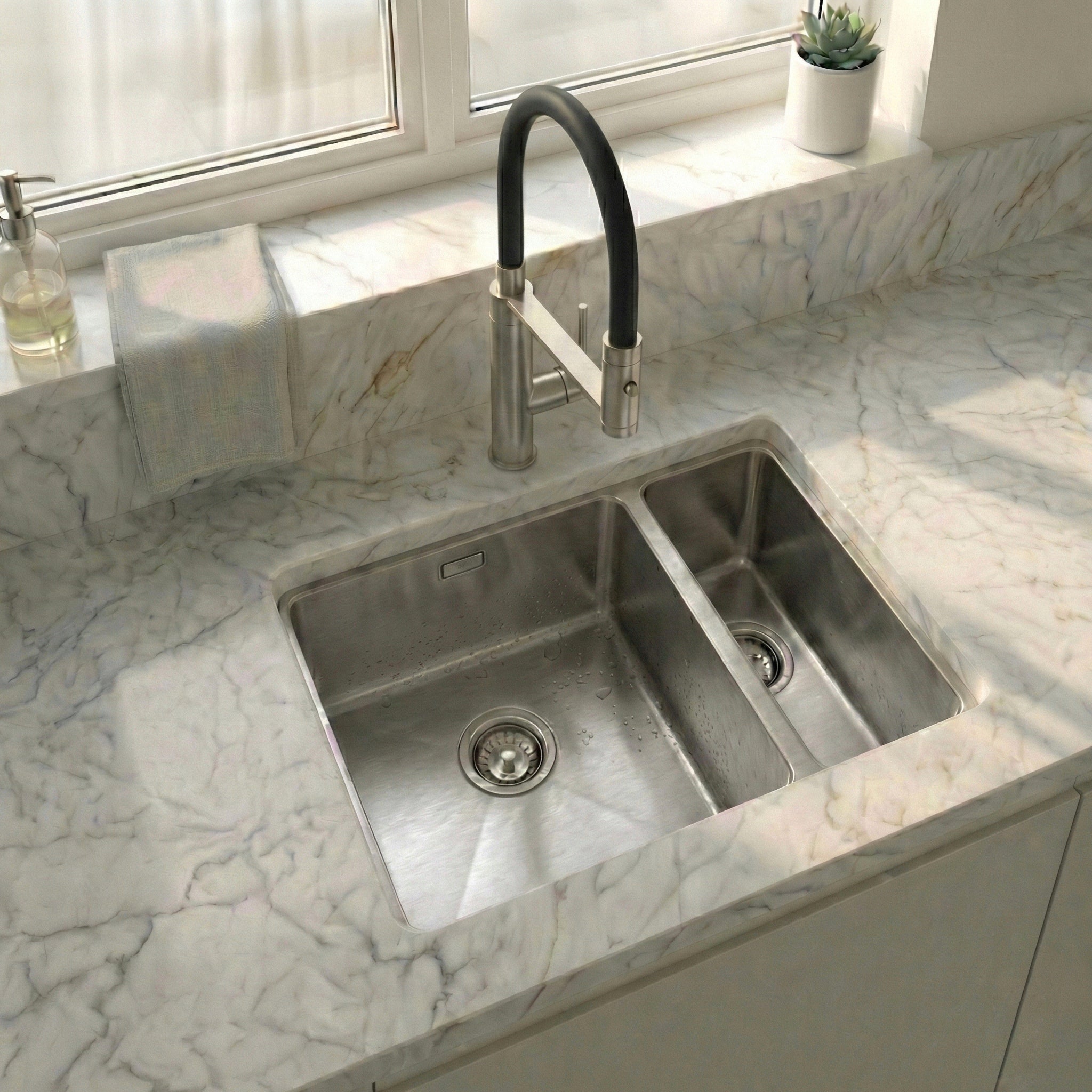 PRO 1.5 Bowl Undermount Kitchen Sink Stainless Steel - Left Hand