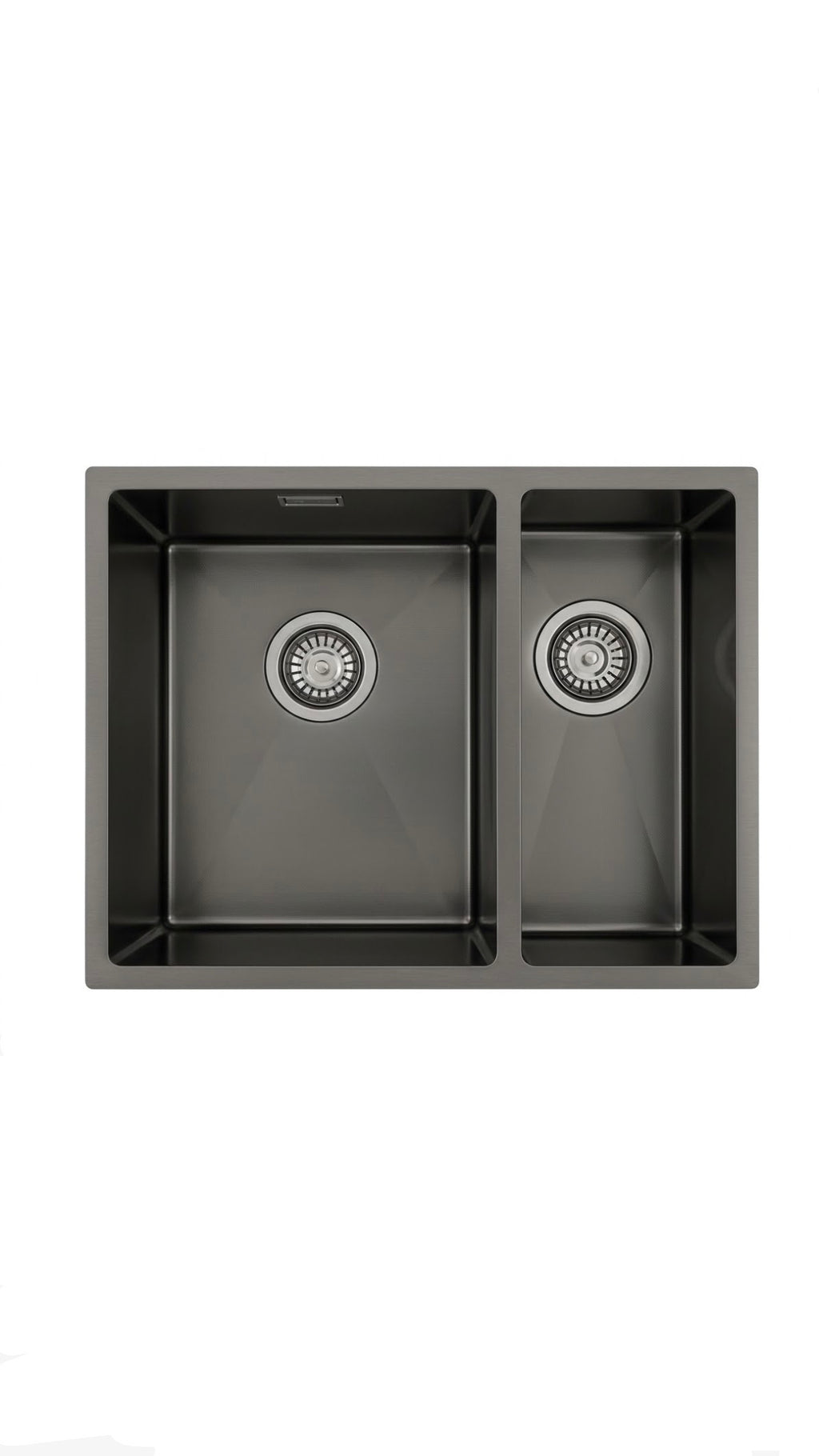 PREMIUM 1.5 Bowl Undermount Kitchen Sink Micro Texture Gunmetal Black - Left Hand