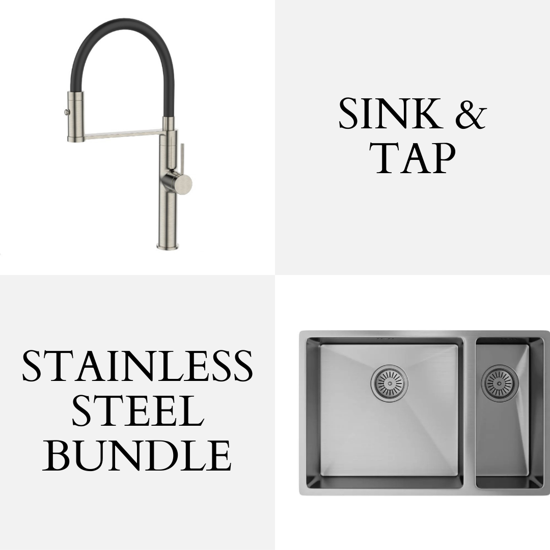 Stainless Steel Undermount Sink & Pull-Out Flexi Mixer Tap - Bundle
