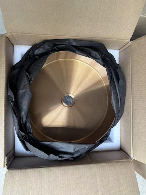 Brushed Copper Round Countertop Bathroom Basin